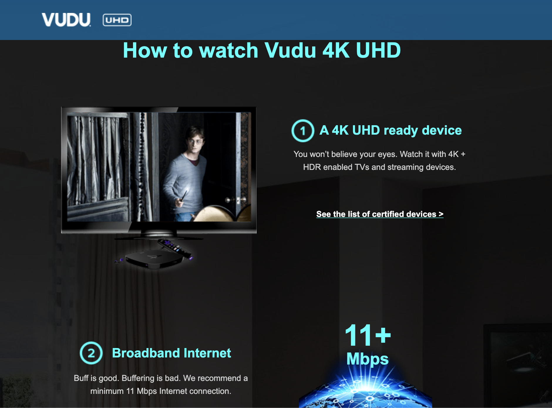 How To Watch Vudu 4K UHD Audio Video Charlotte TV / Audio / Video