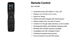 Universal Remote Control Installation