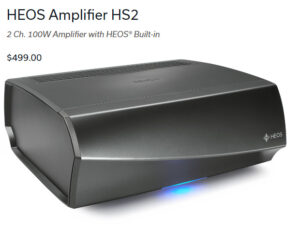 The Denon HEOS wireless amplifier turns any speakers into a wireless zone.