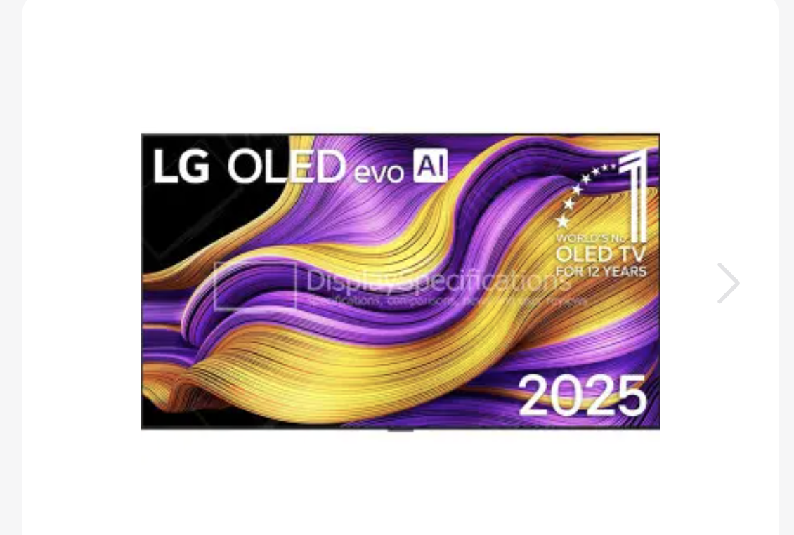 LG 65" OLED Evo AI G5 Series TV
