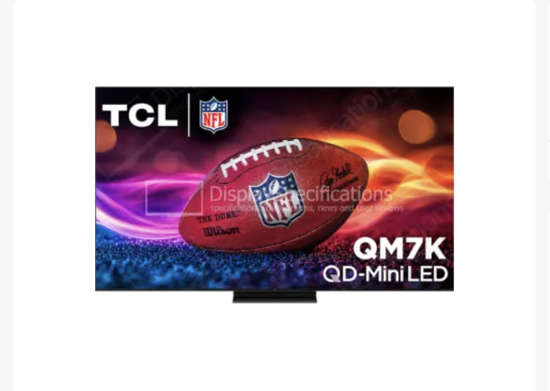 TCL 75" QM7K Series QD Mini LED TV