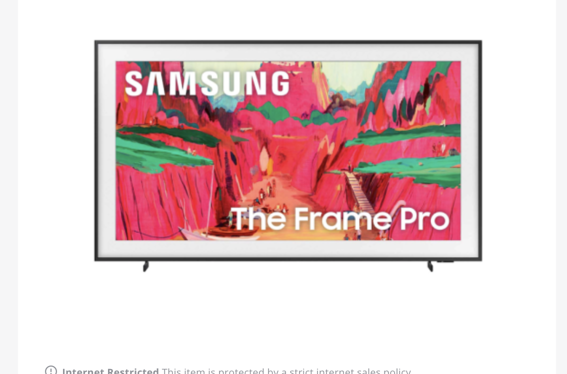 samsung 75in frame TV